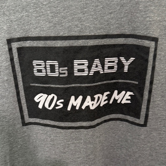 OMB 80s Baby Gray Short Sleeve Tee - Picture 2 of 6